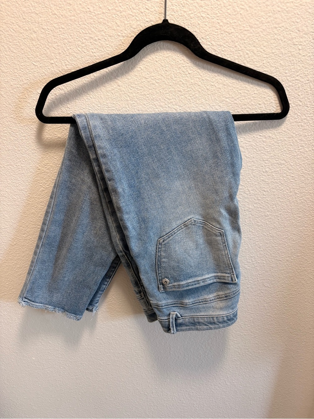 Democracy Blue Denim Jeans with Gold Logo Tag